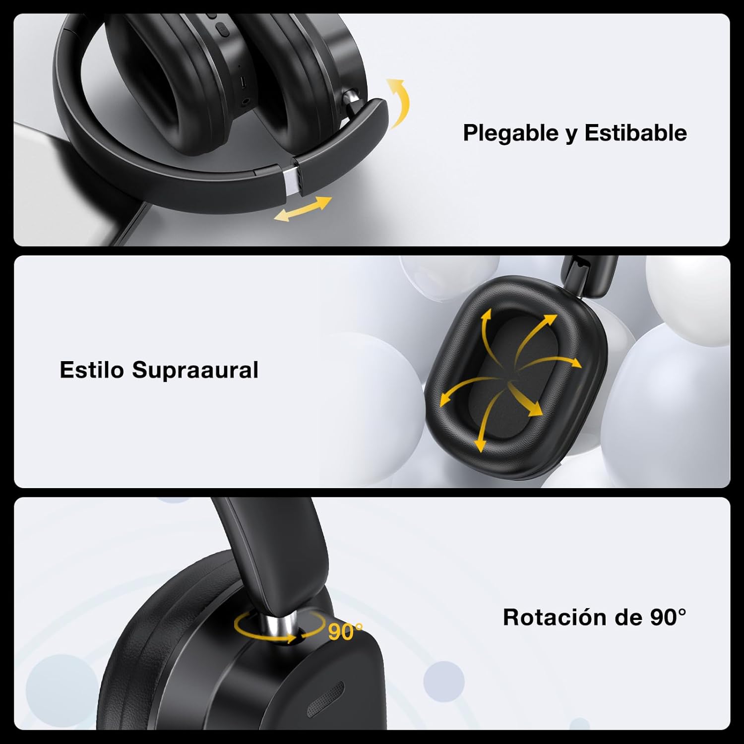 AUDIFONOS INALAMBRICOS DE DIADEMA CON MICROFONO