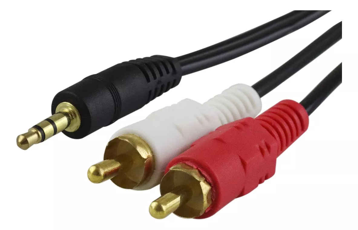 CABLE AUXILIAR DE AUDIO 3.5 MM A 2 RCA