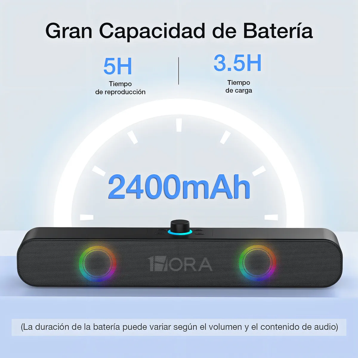 BOCINA BLUETOOTH RGB TIPO BARRA