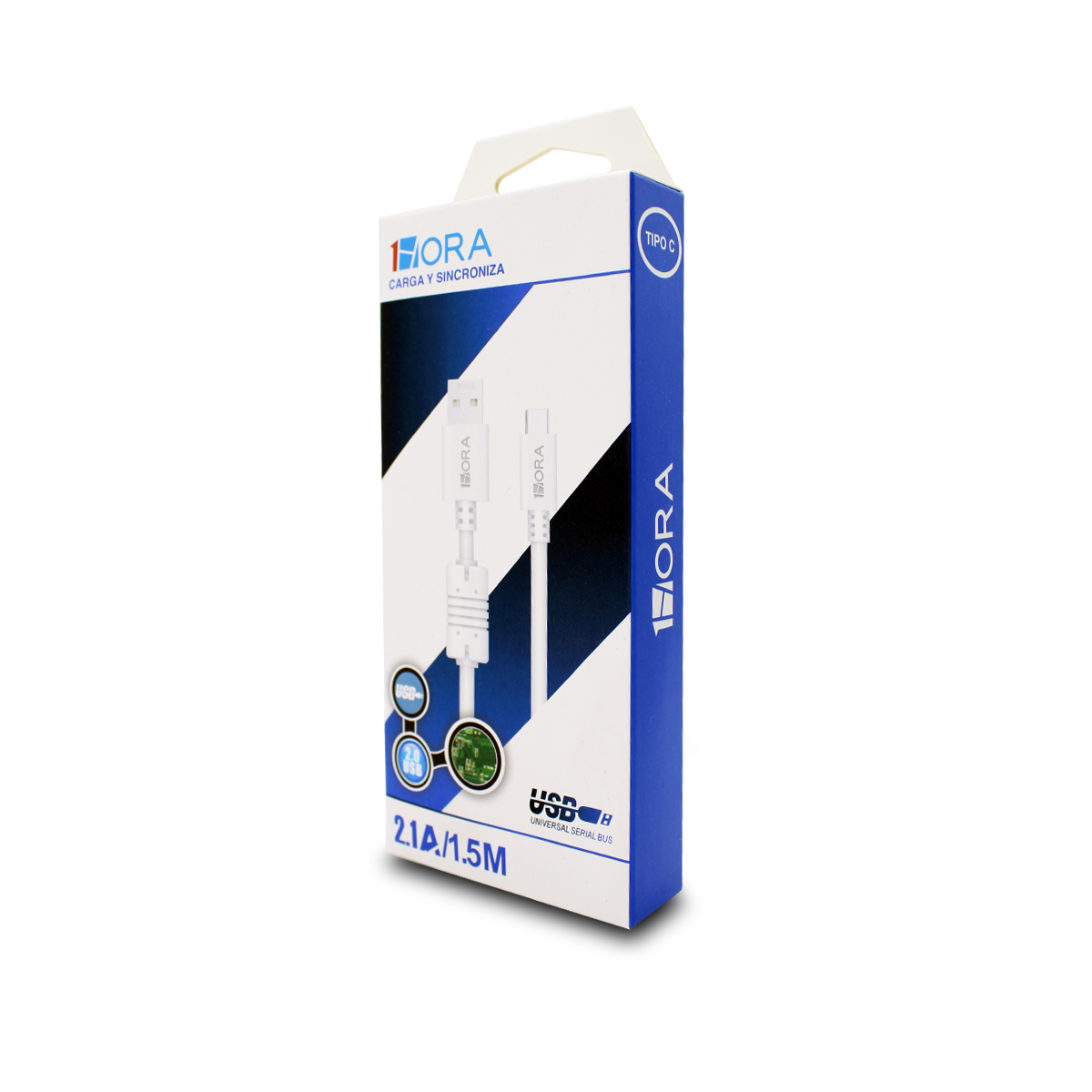 CABLE USB TIPO C USO RUDO 1.5 MTS