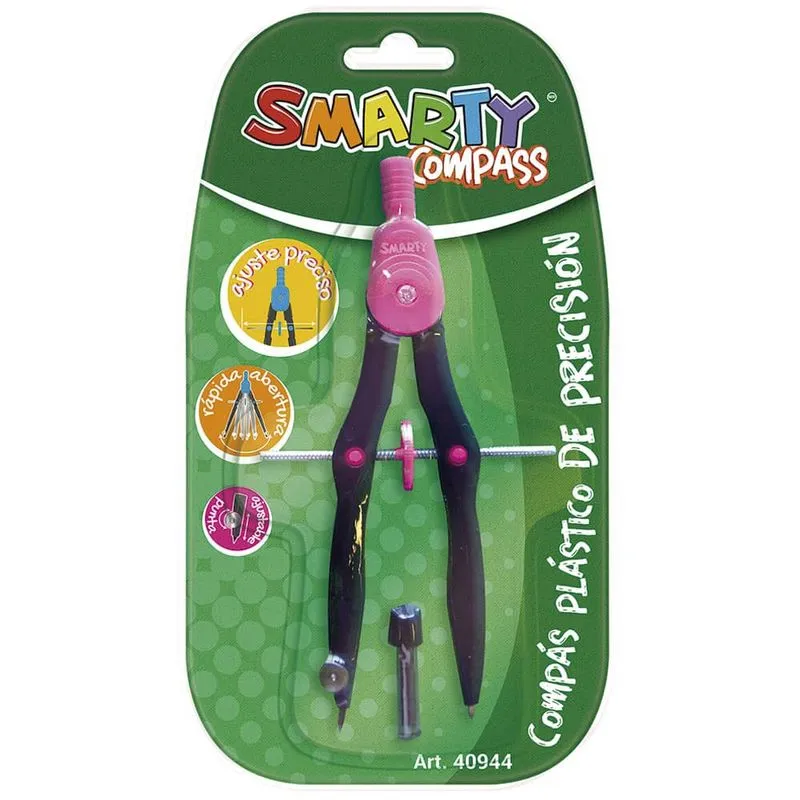 COMPAS ESCOLAR PLASTICO LARGO