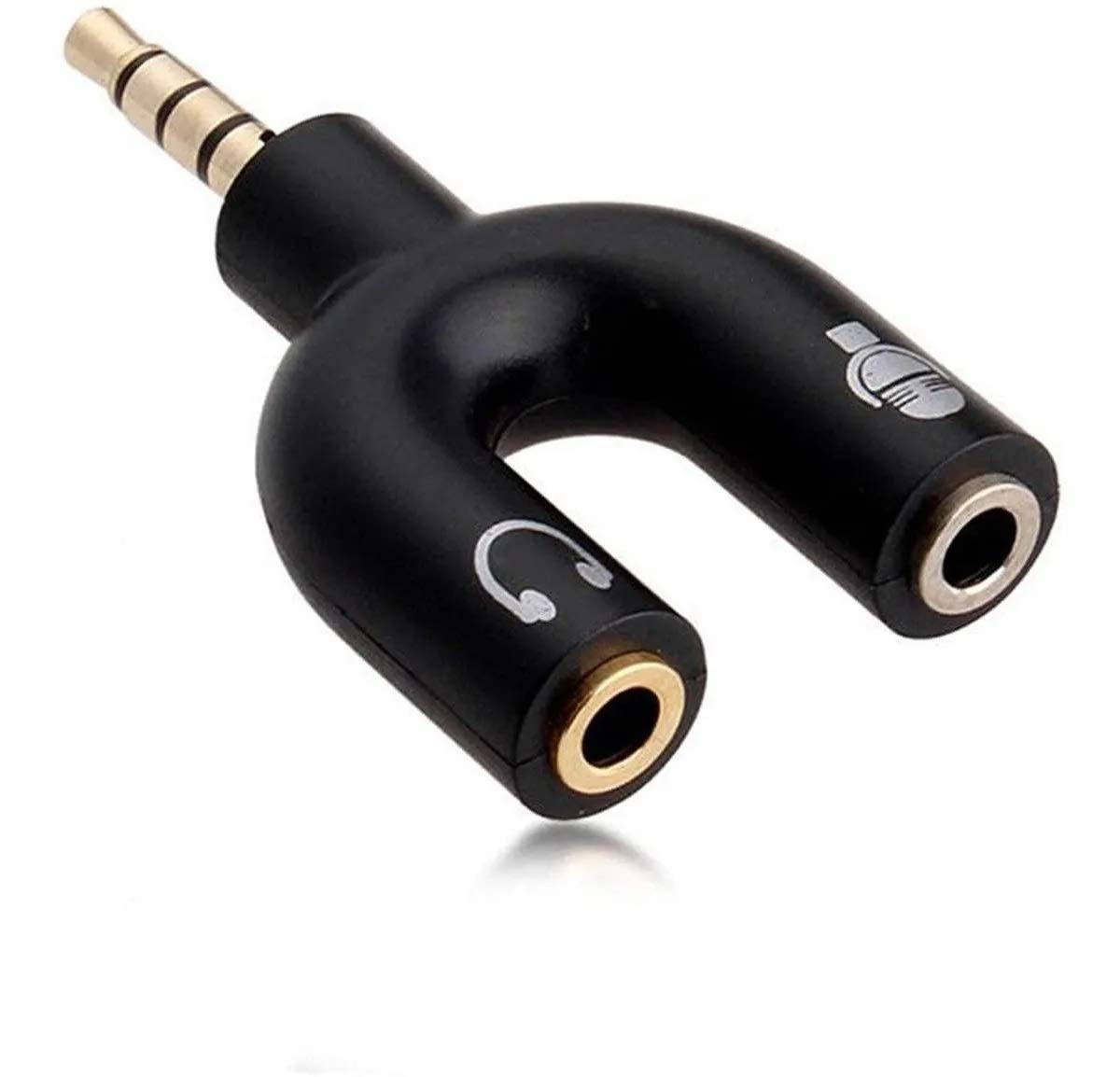 DIVISOR DE AUDIO 3.5MM PARA MICROFONO Y AUDIFINOS