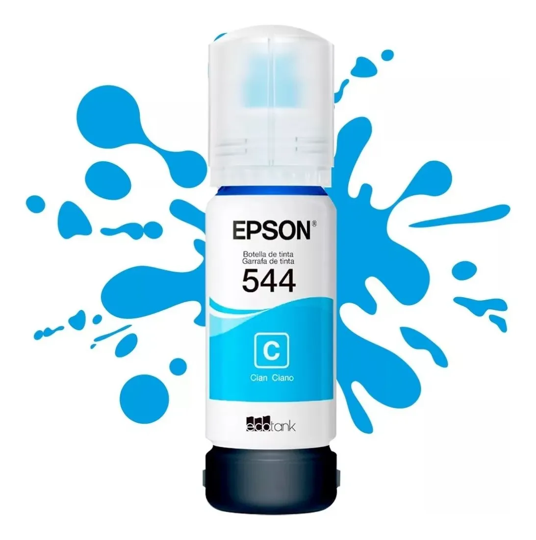 BOTE DE TINTA EPSON 544 AZUL ORIGINAL