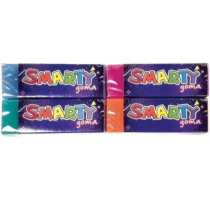 GOMA DE BORRAR RECTANGULAR COLOR NEON