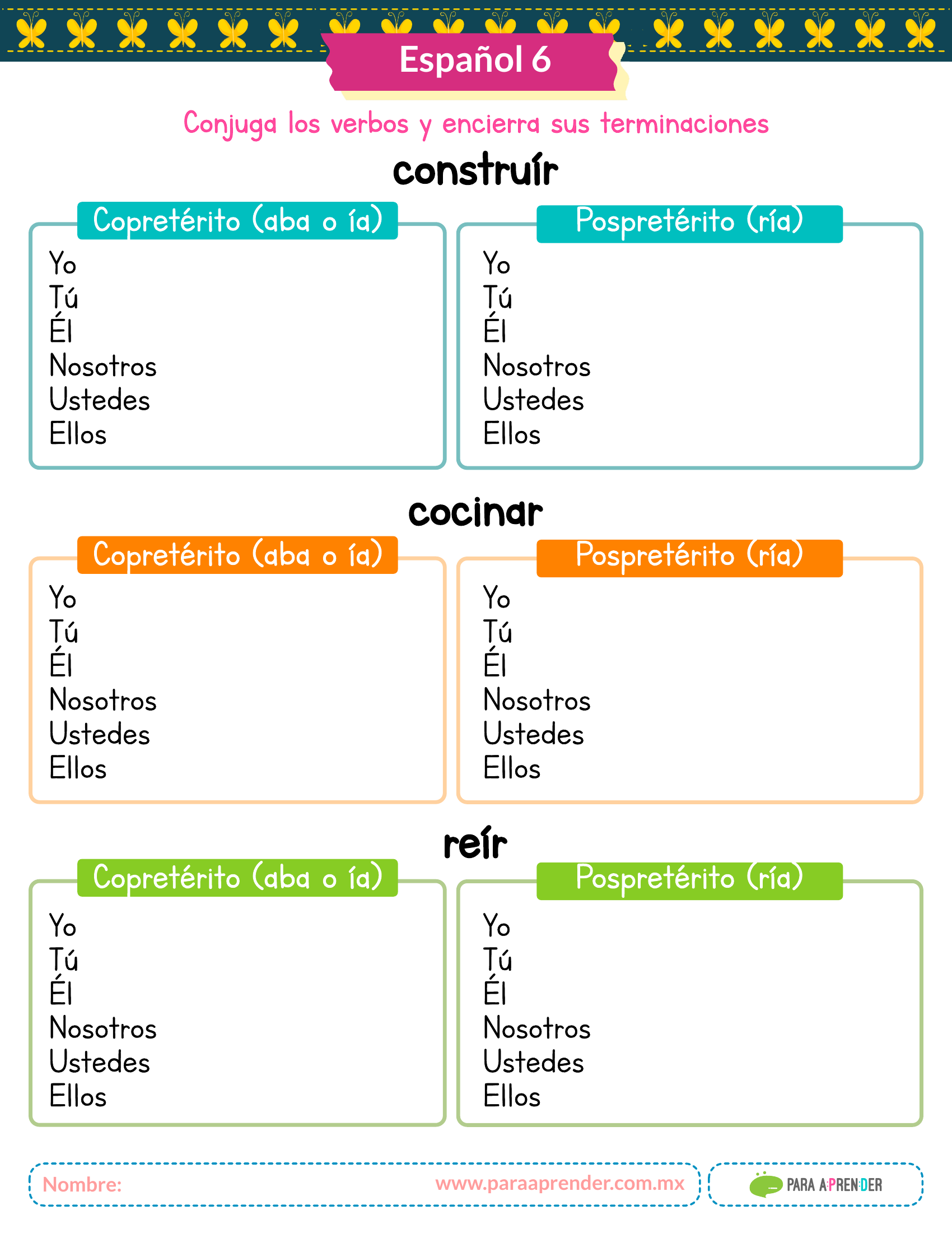 GUIA DE REPASO 6 DE PRIMARIA