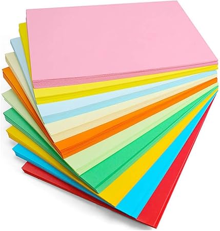 PAQUETE DE 100 HOJAS DE COLORES TAM CARTA