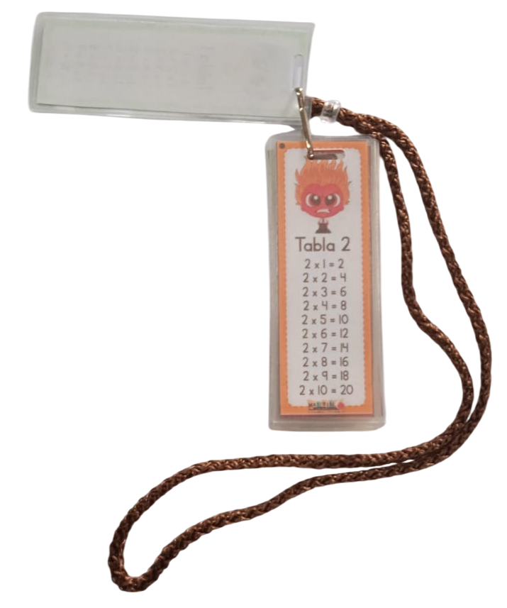 LLAVERO TABLAS DE MULTIPLICAR INTENSAMENTE