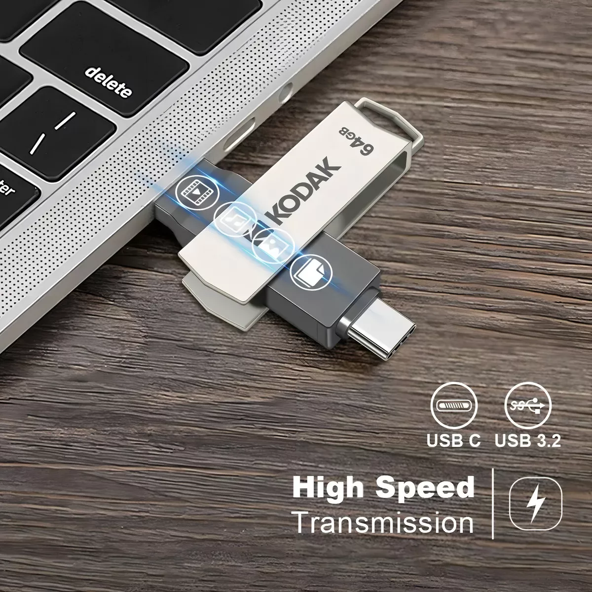 MEMORIA KODAK USB DUAL USB/TIPO C 