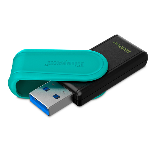 MEMORIA USB 128GB KINGSTON DATATRAVELER EXODIA S NEGRO/AZUL