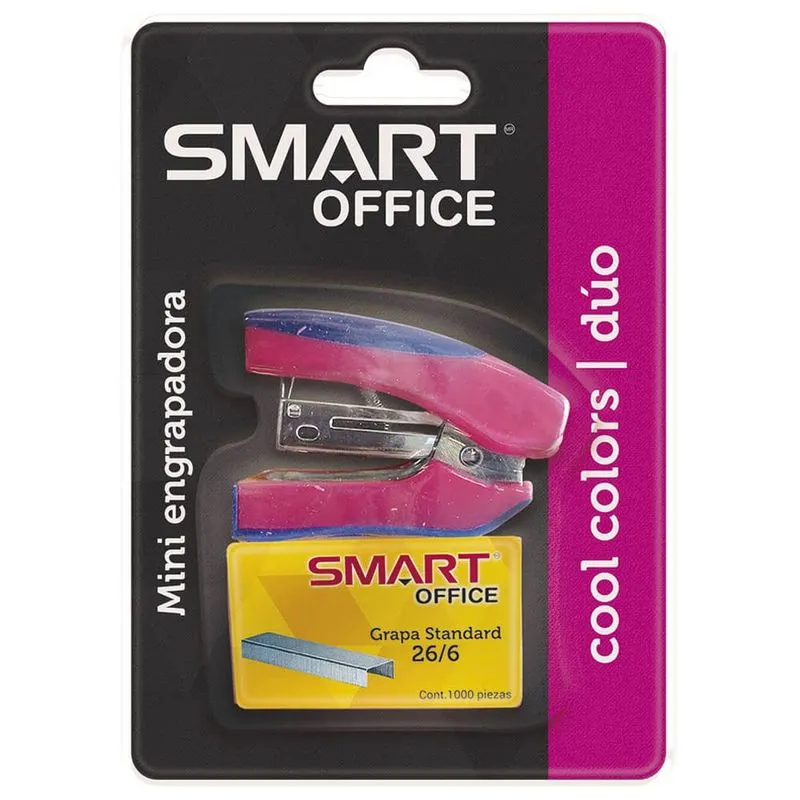 ENGRAPADORA DE PLASTICO MINI COOL DUO INCLUYE 1000 GRAPAS