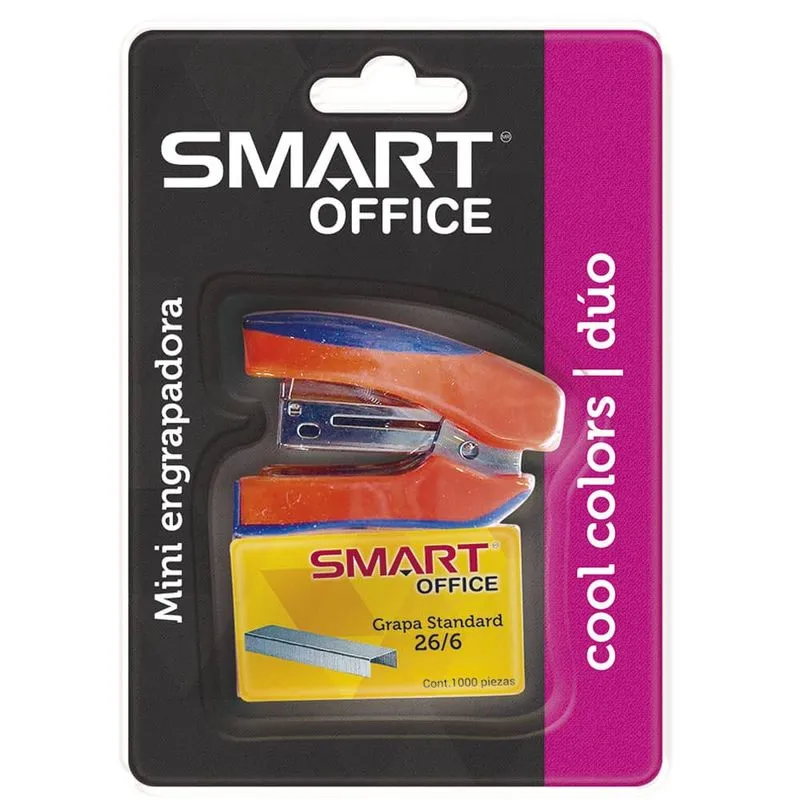 ENGRAPADORA DE PLASTICO MINI COOL DUO INCLUYE 1000 GRAPAS