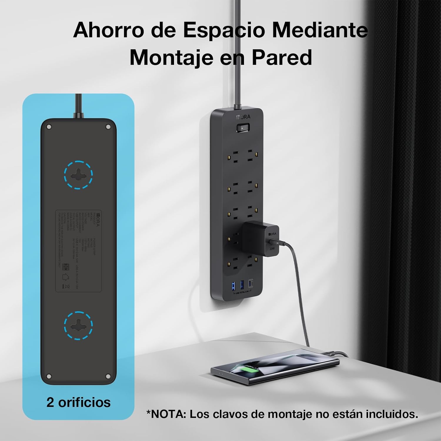 REGLETA MULTICONTACTOS 13 EN 1