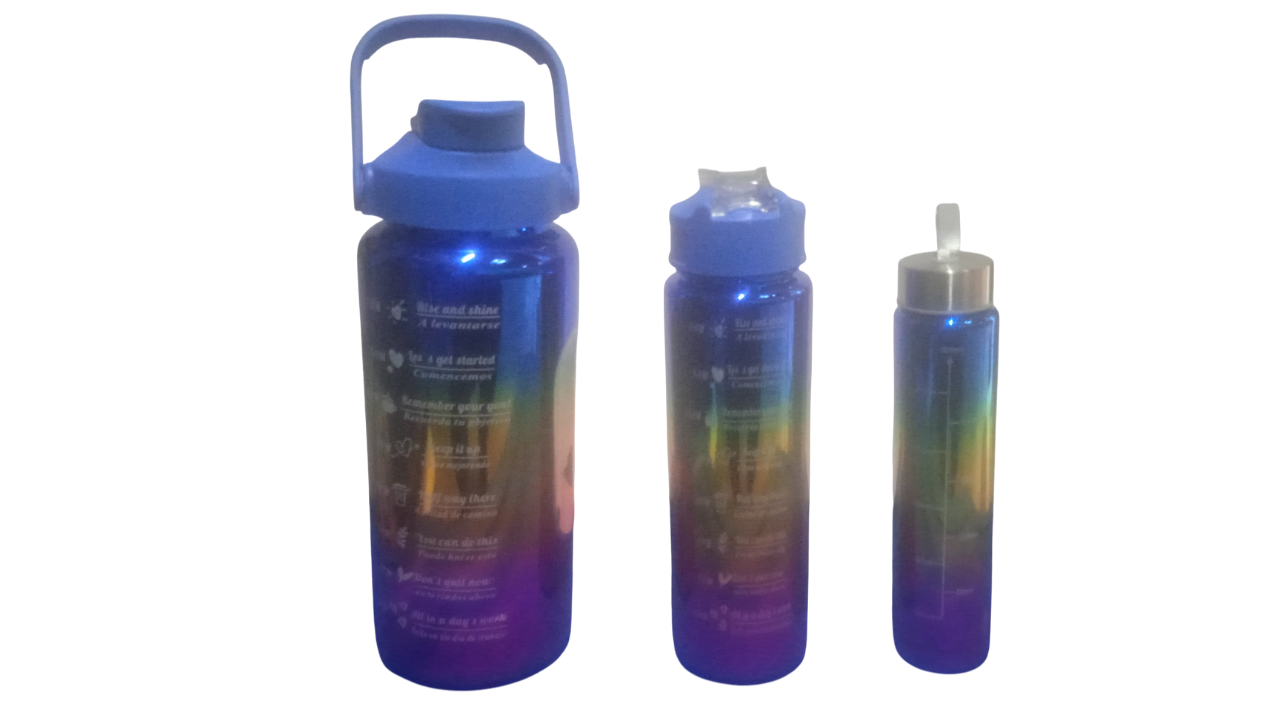 PAQUETE DE TERMOS COLORES METALICOS CHICO MEDIANO GRANDE