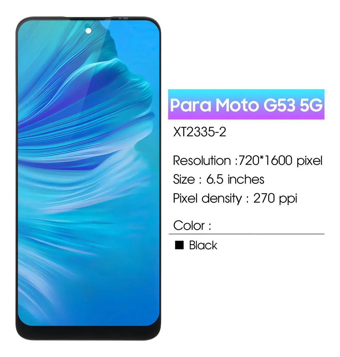 PANTALLA TÁCTIL LCD DISPLAY PARA MOTO G53 5G XT2335 XT2335-2