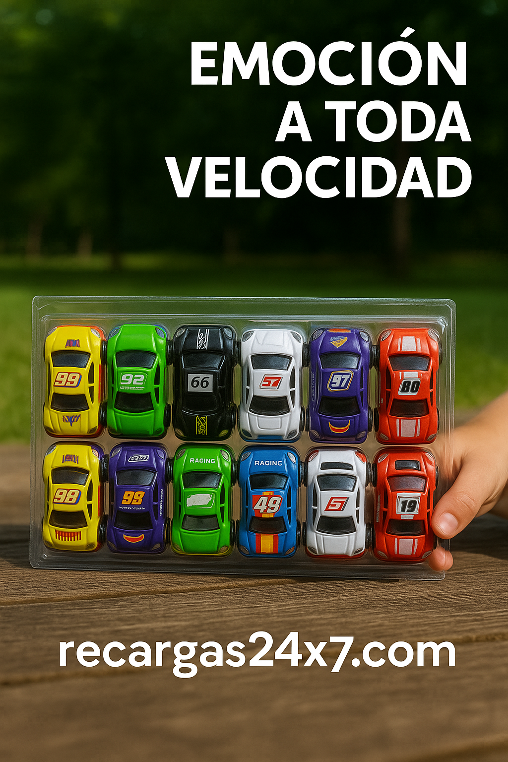 PAQUETE DE CARRITOS CON 12 PIEZAS