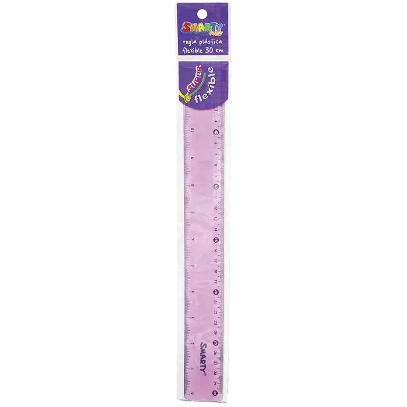 REGLA DE PLASTICO FLEXIBLE 30CMS
