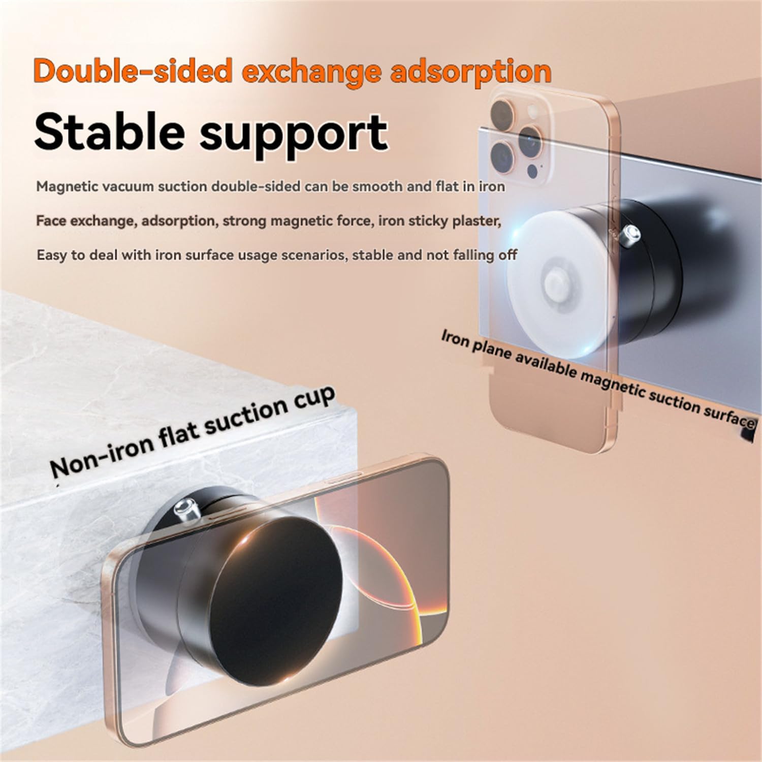 SOPORTE PARA TELÉFONO MÓVIL CON VENTOSA PARA AUTO