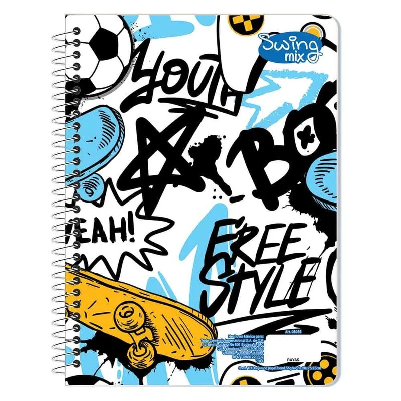 LIBRETA PROFESIONAL DE 100 HOJAS CUADRO 7MM