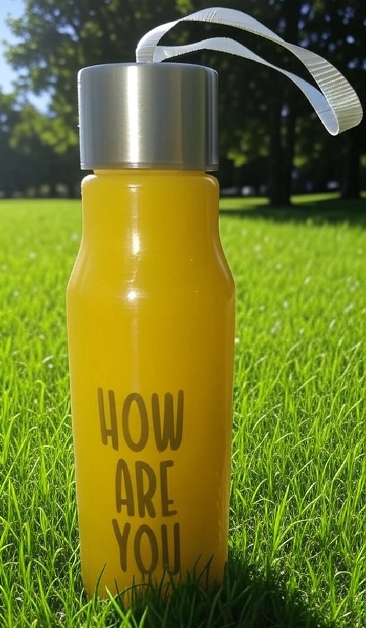 TERMO DE PLASTICO MODELO "HOW ARE YOU"