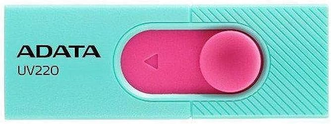 MEMORIA USB 32 GB UV220 ADATA TURQUESA ROSA
