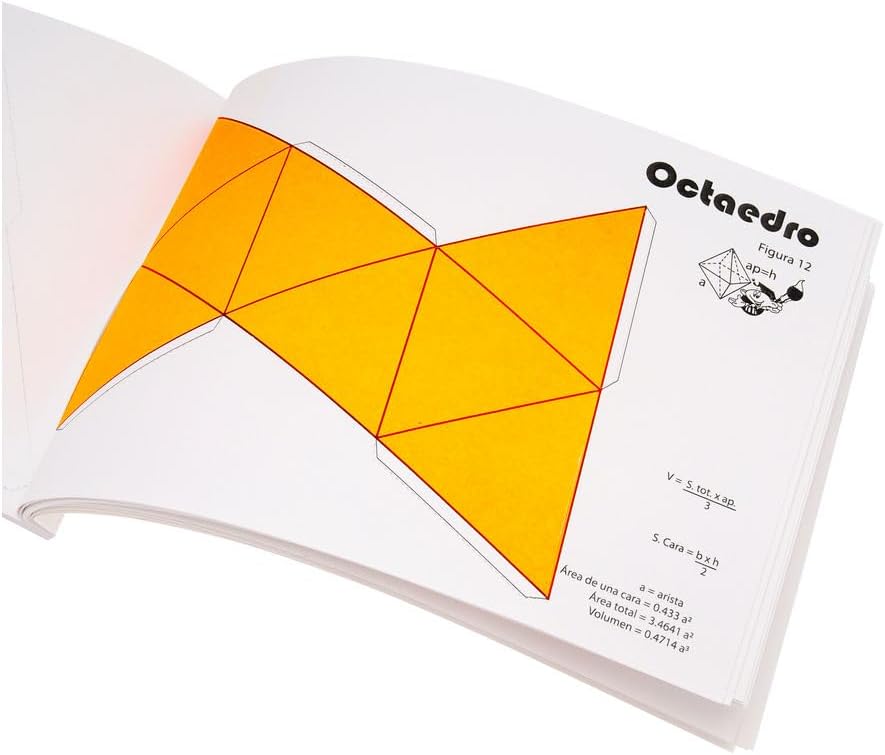 ALBUM DE CUERPOS GEOMETRICOS FLUORESCENTE