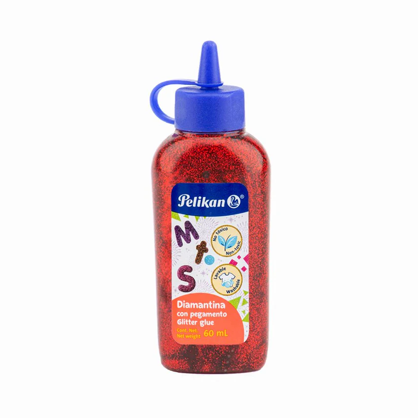 DIAMANTINA CON PEGAMENTO COLORES SURTIDOS