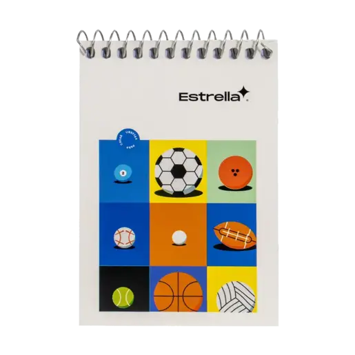 LIBRETA DE APUNTES BOLSILLO 40H ESTRELLA