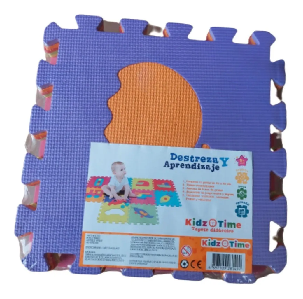 TAPETE DE  FOMY DIDÁCTICO 10 PZS 30x30 CMS